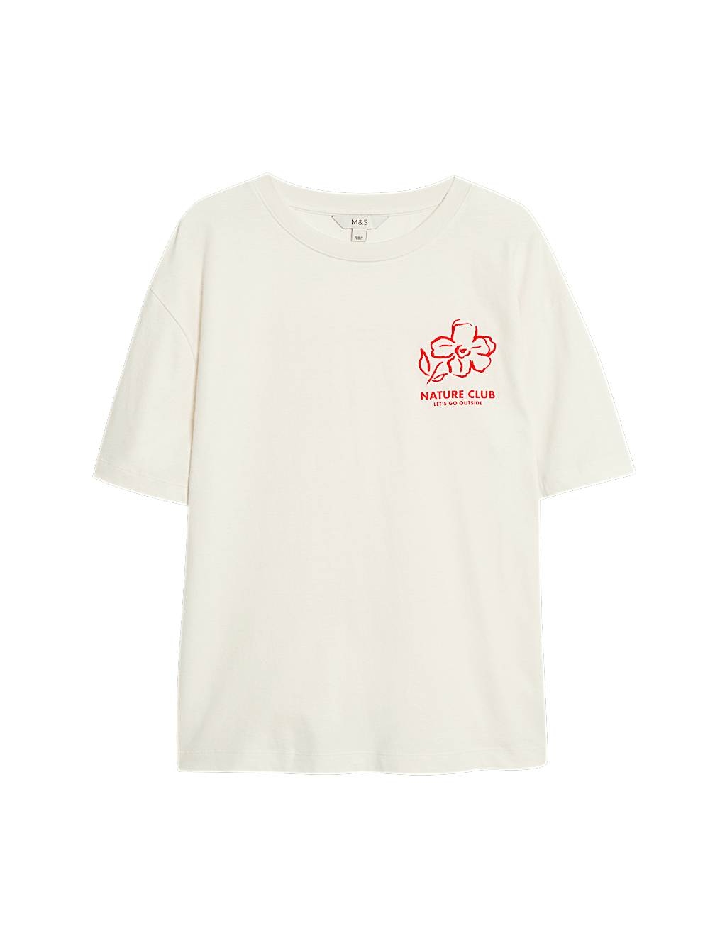 Pure Cotton Graphic Oversized T-Shirt
