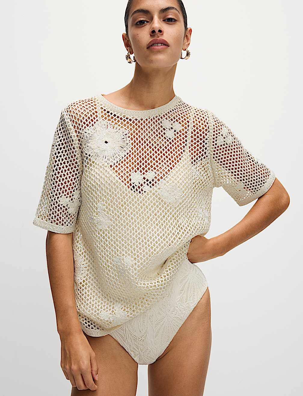Crochet Sparkly T-Shirt