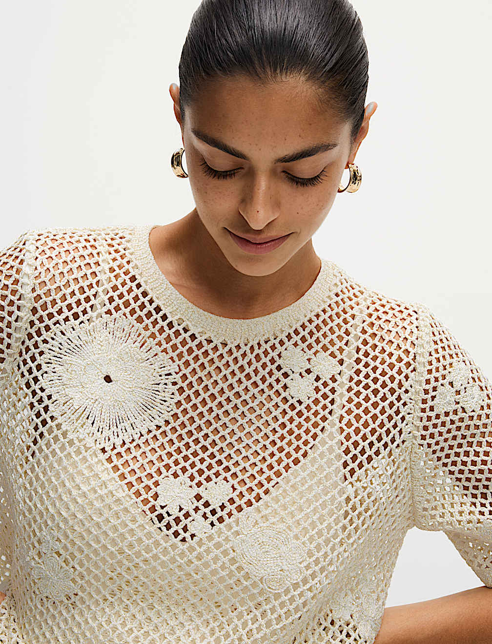 Crochet Sparkly T-Shirt