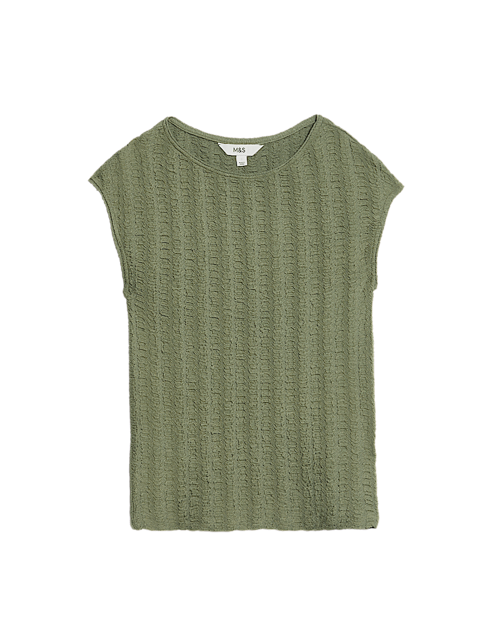 Short Sleeve Textured Top