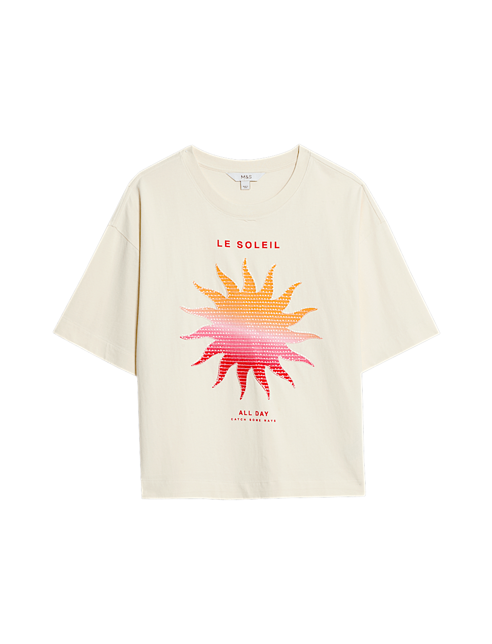 Pure Cotton Embellished T-Shirt