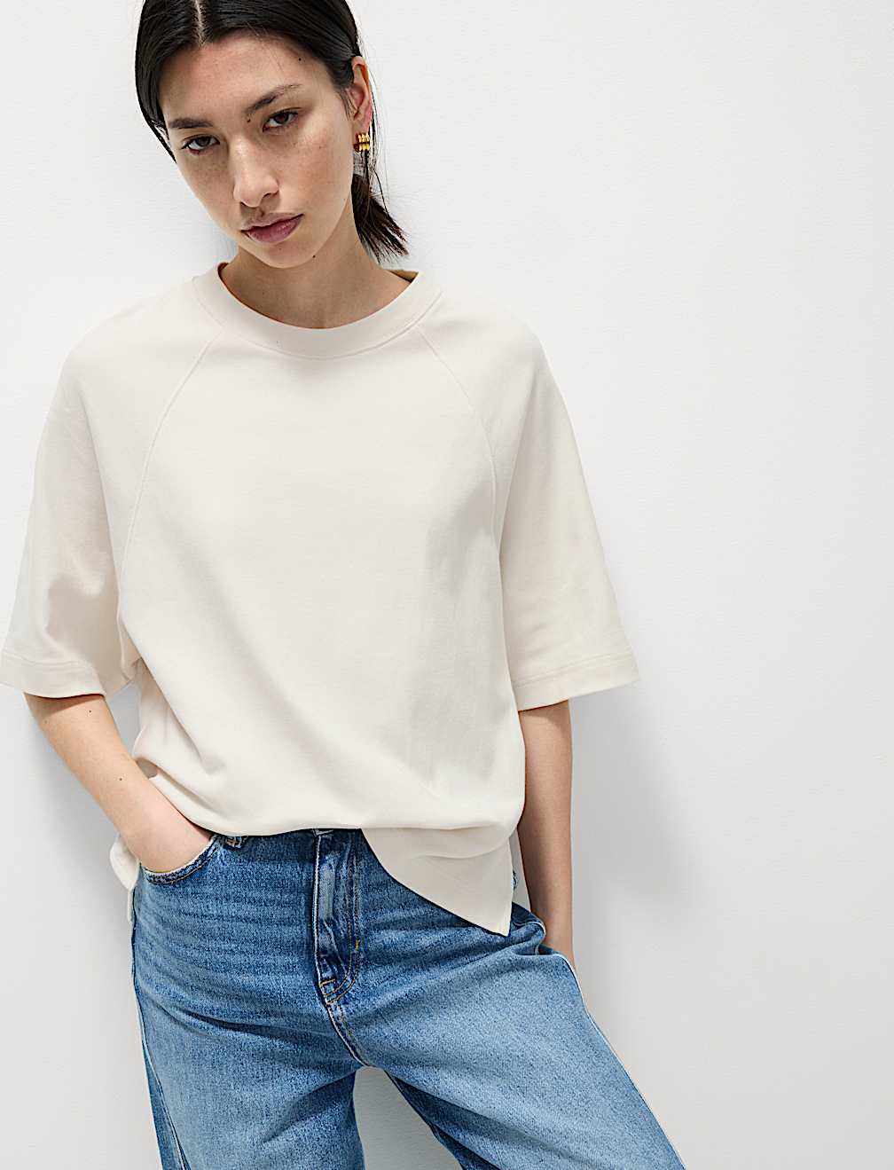 Pure Cotton Relaxed Boxy T-Shirt