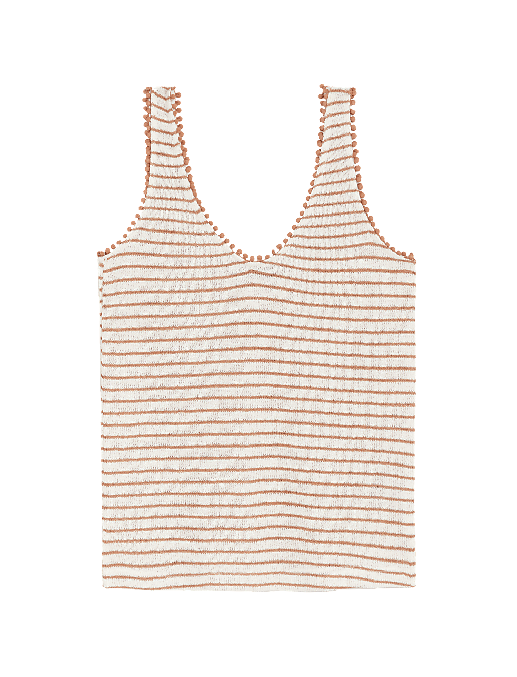 Textured Striped Vest Top
