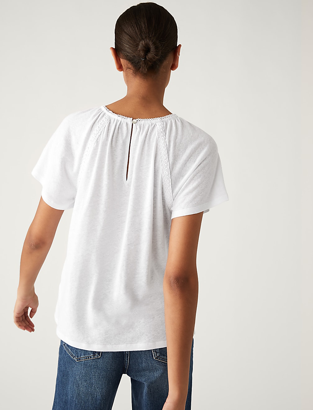 Linen Rich Broderie Top