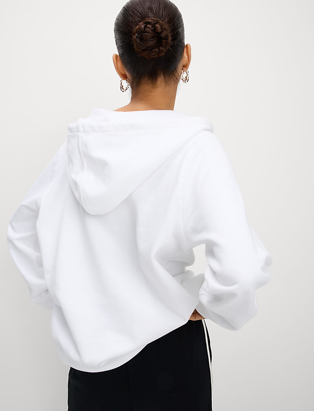 Pure Cotton Zip Up Hoodie