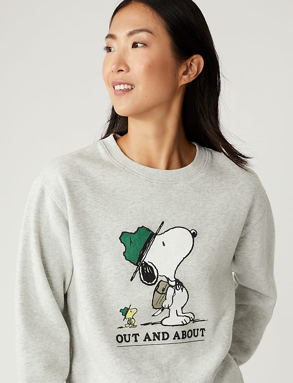 Cotton Rich Snoopy&trade; Long Sleeve Sweatshirt