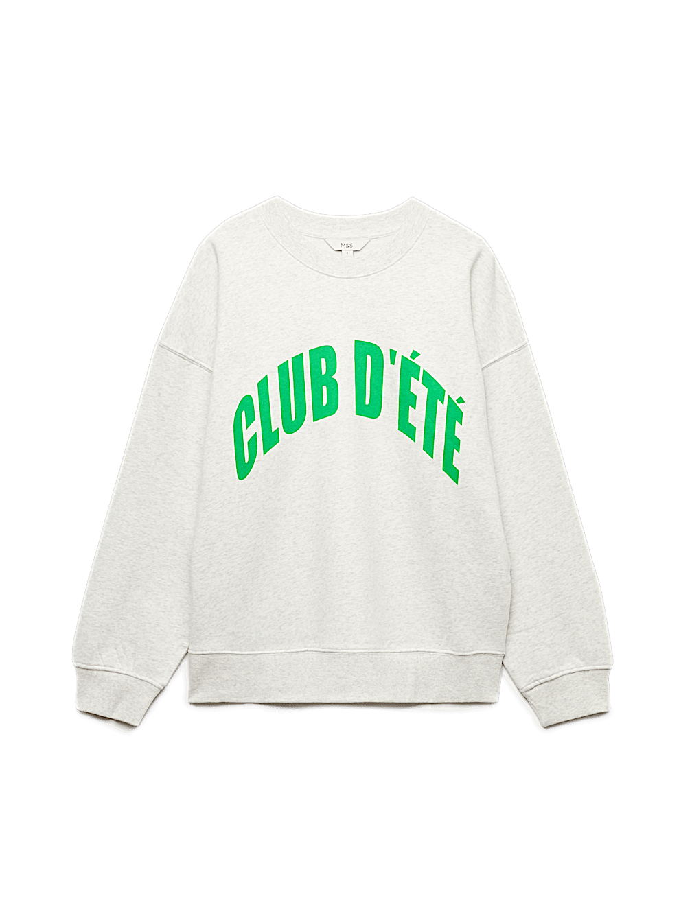 Cotton Rich Slogan Sweatshirt