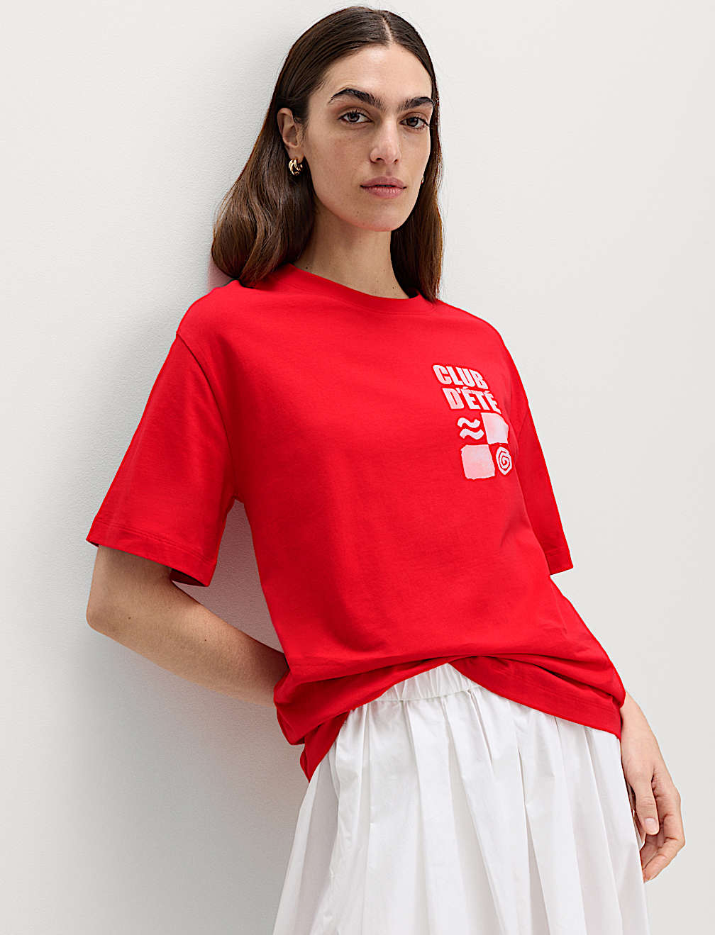 Cotton Rich Graphic Oversized T-Shirt