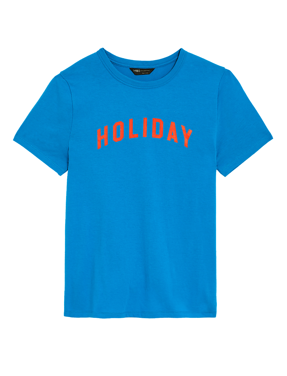 Cotton Modal Blend Slogan T-Shirt