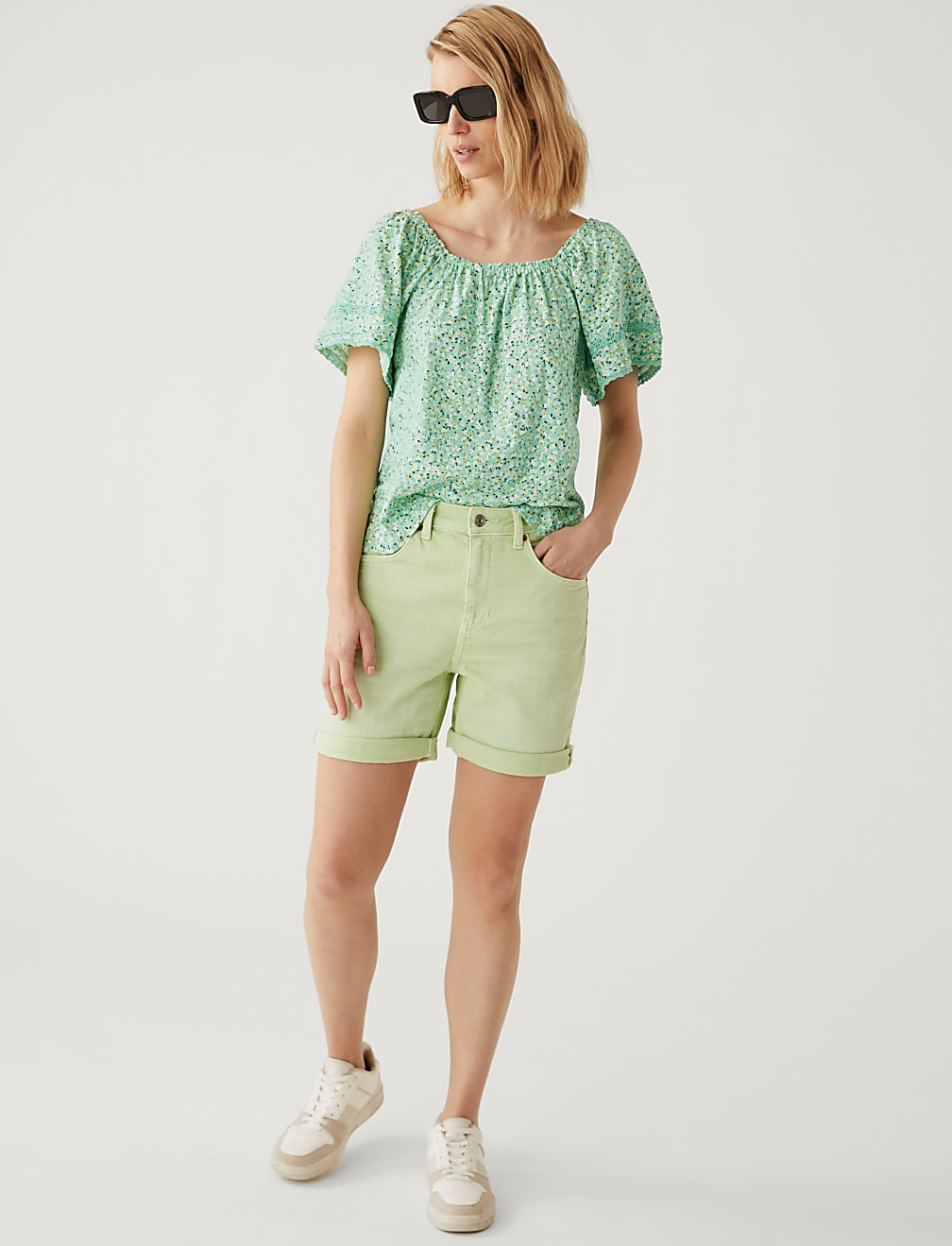 Pure Cotton Floral Top
