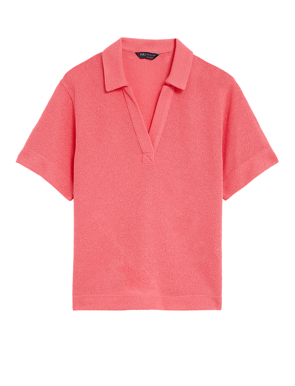 Textured Collared Top