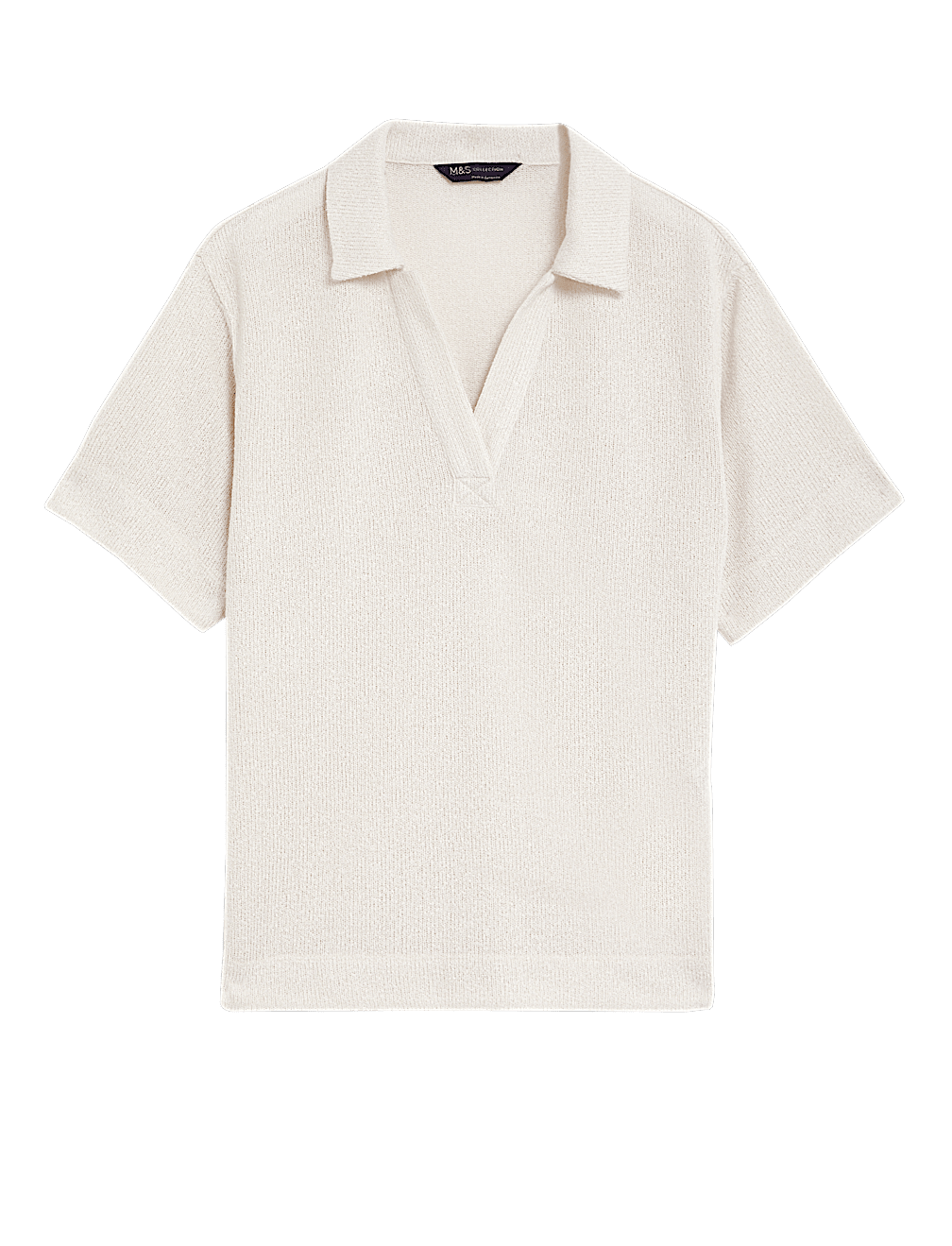 Textured Collared Top