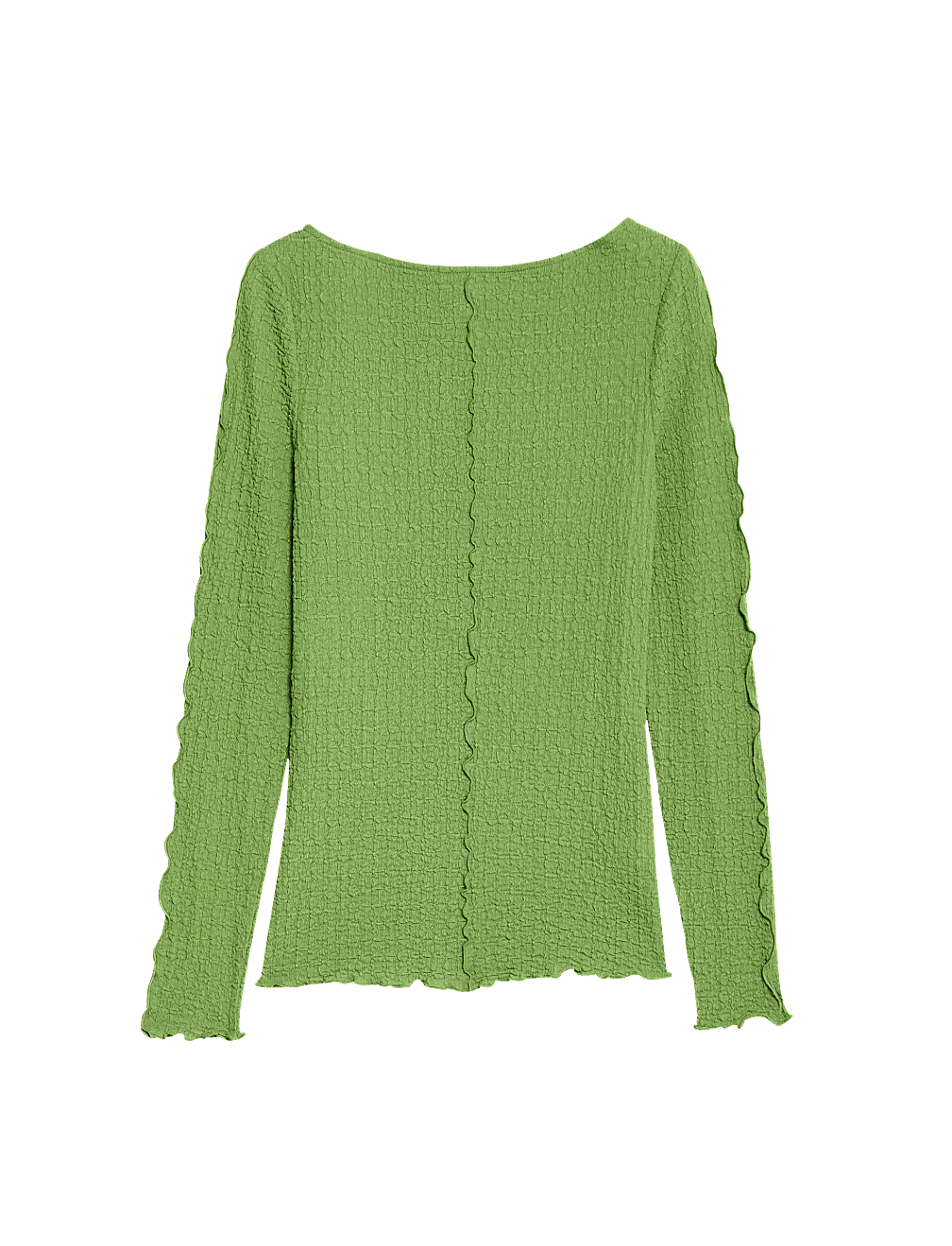 Textured Slash Neck Top
