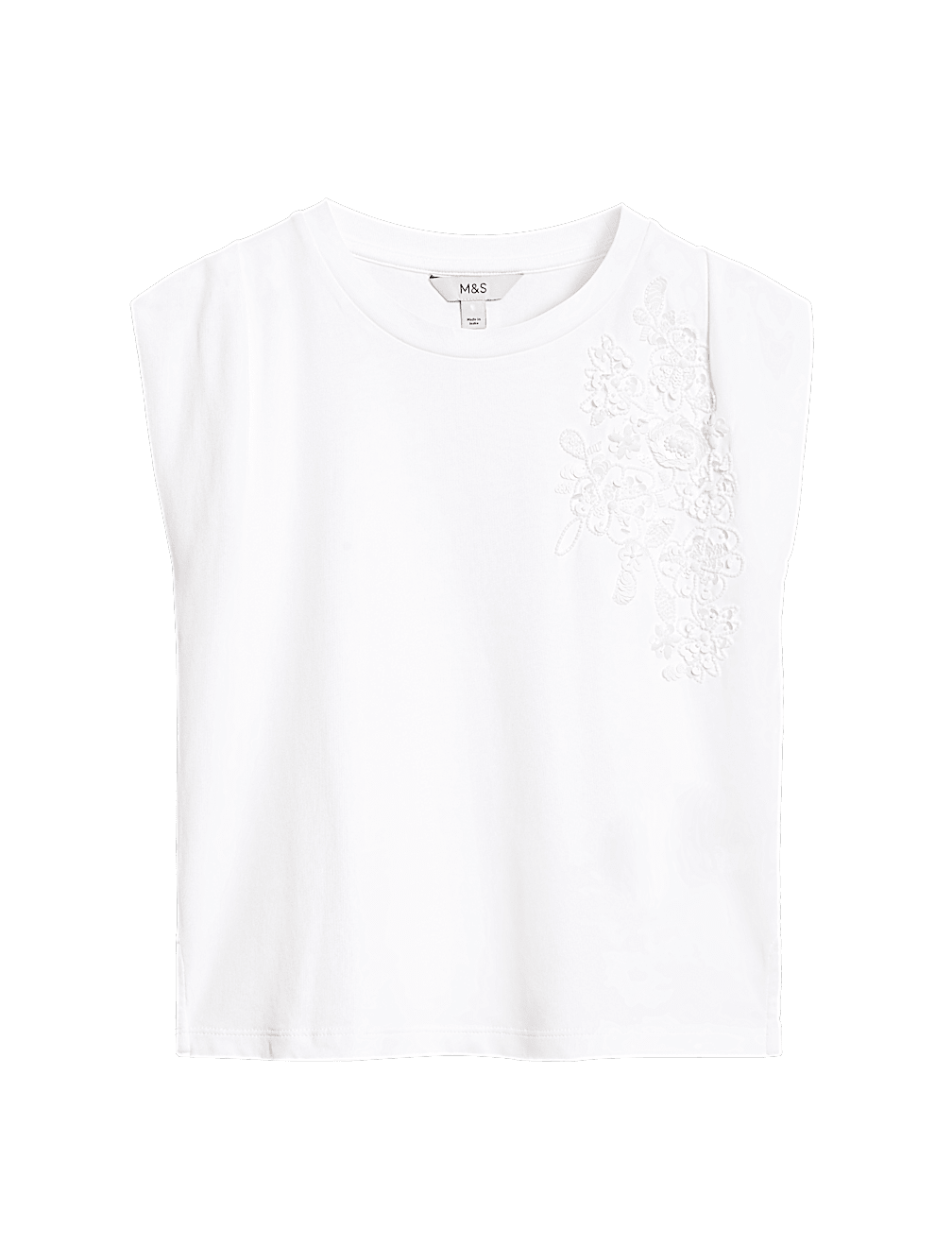 Pure Cotton Embellished Regular Fit Top