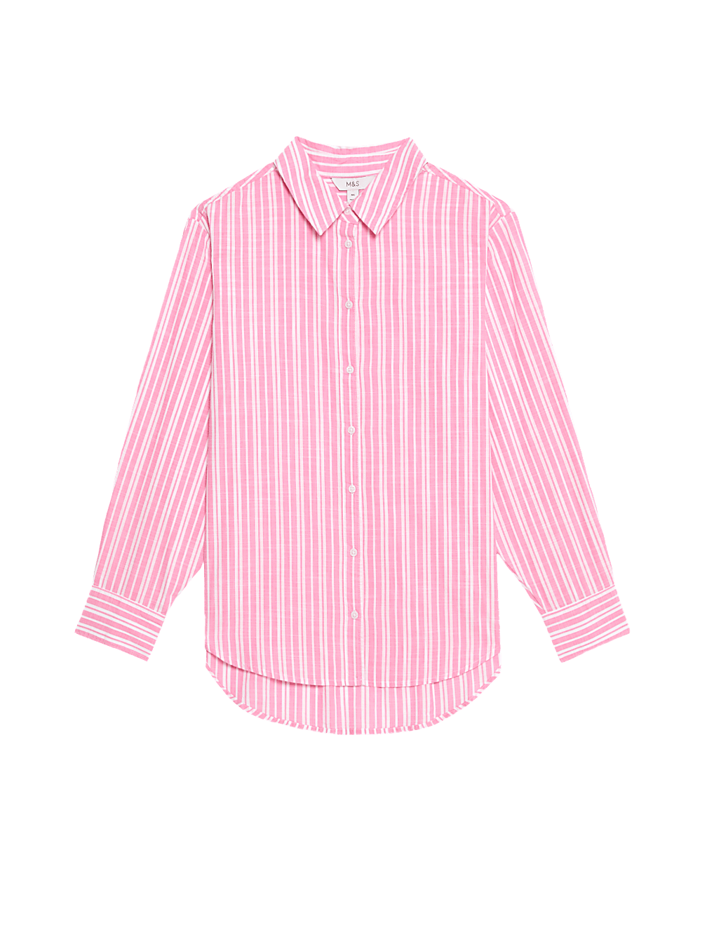Pure Cotton Striped Collared Shirt