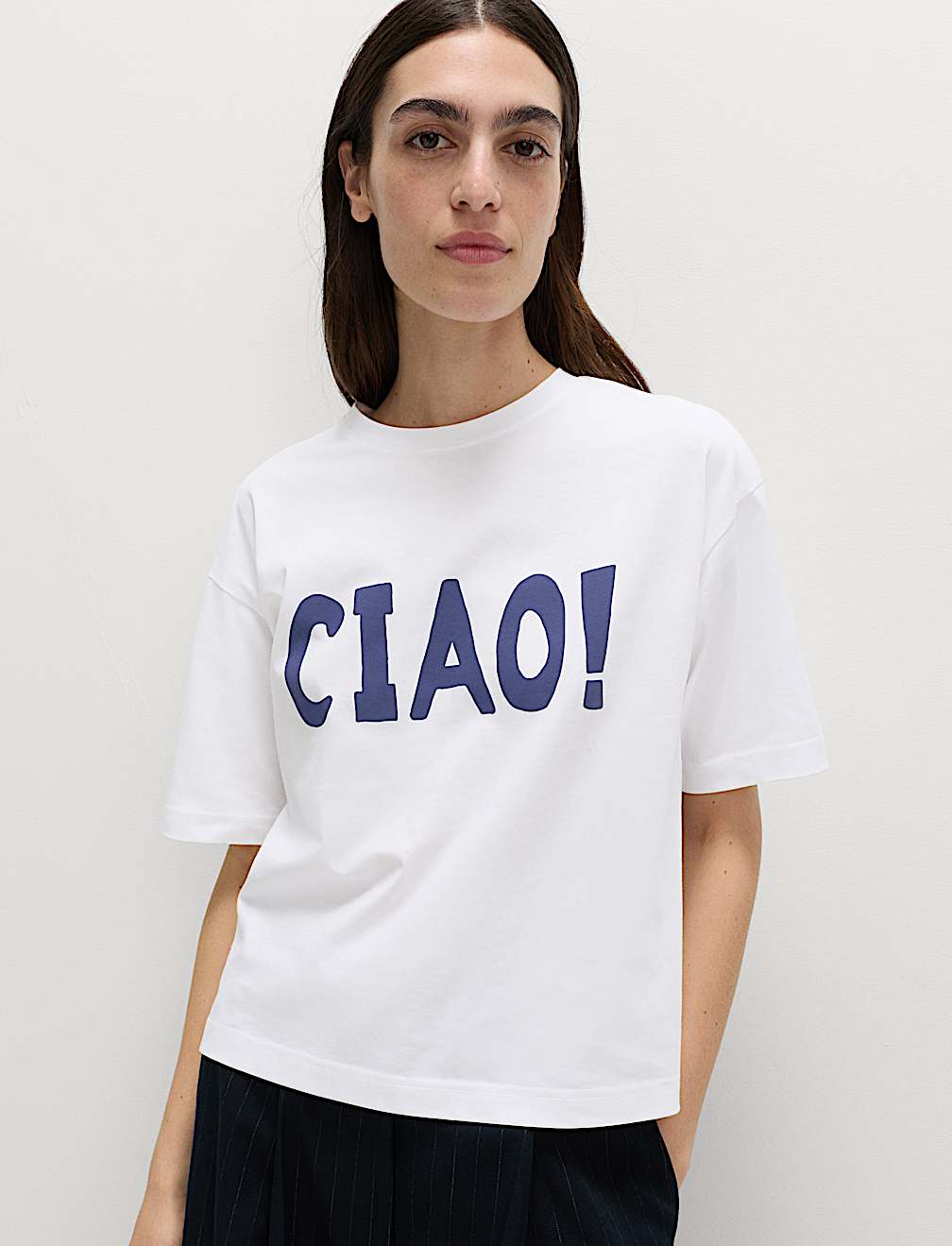 Pure Cotton Graphic Boxy T-Shirt