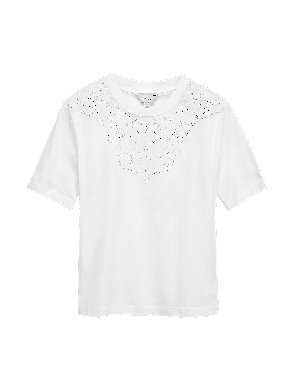 Pure Cotton Embellished 'Lucky' T-Shirt