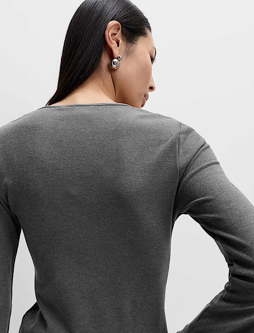 Keyhole Cosy Flute Sleeves Top