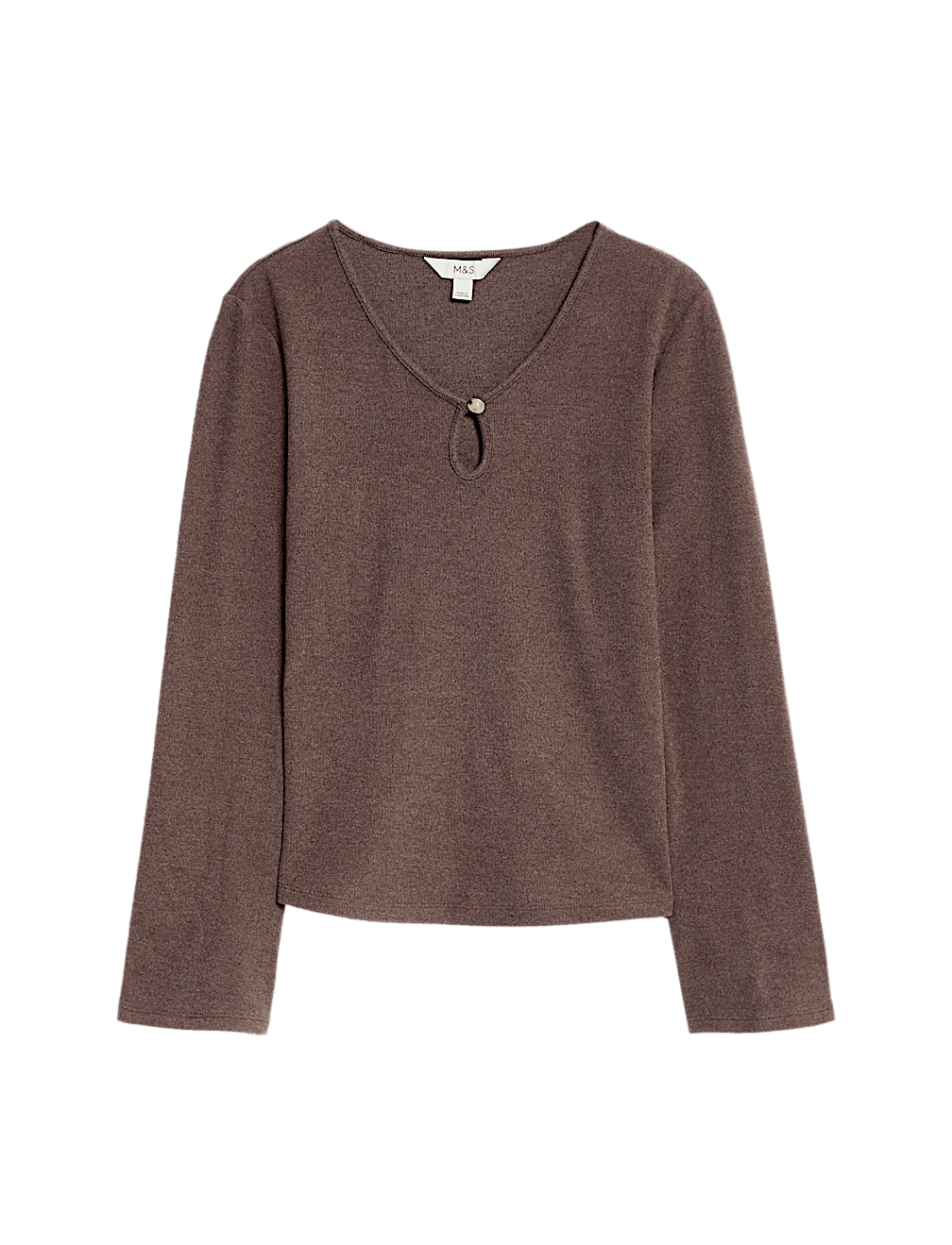 Keyhole Cosy Flute Sleeves Top