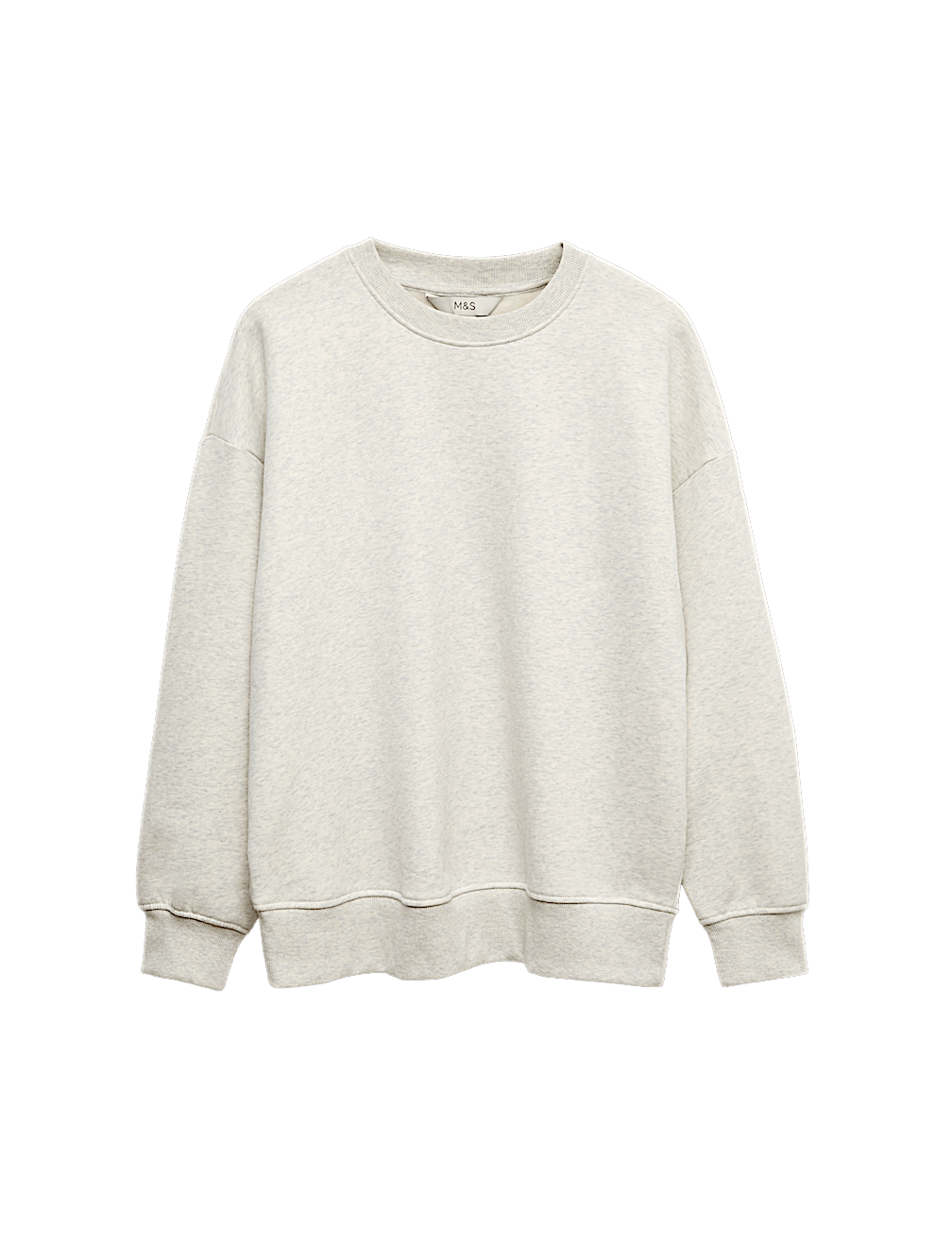 Cotton Rich Crew Neck Relaxed Sweatshirt