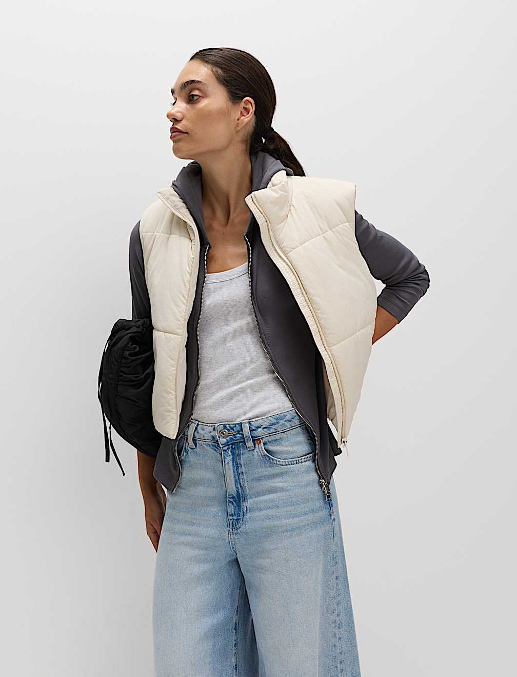 Cotton Rich Slim Fit Ribbed Hoodie