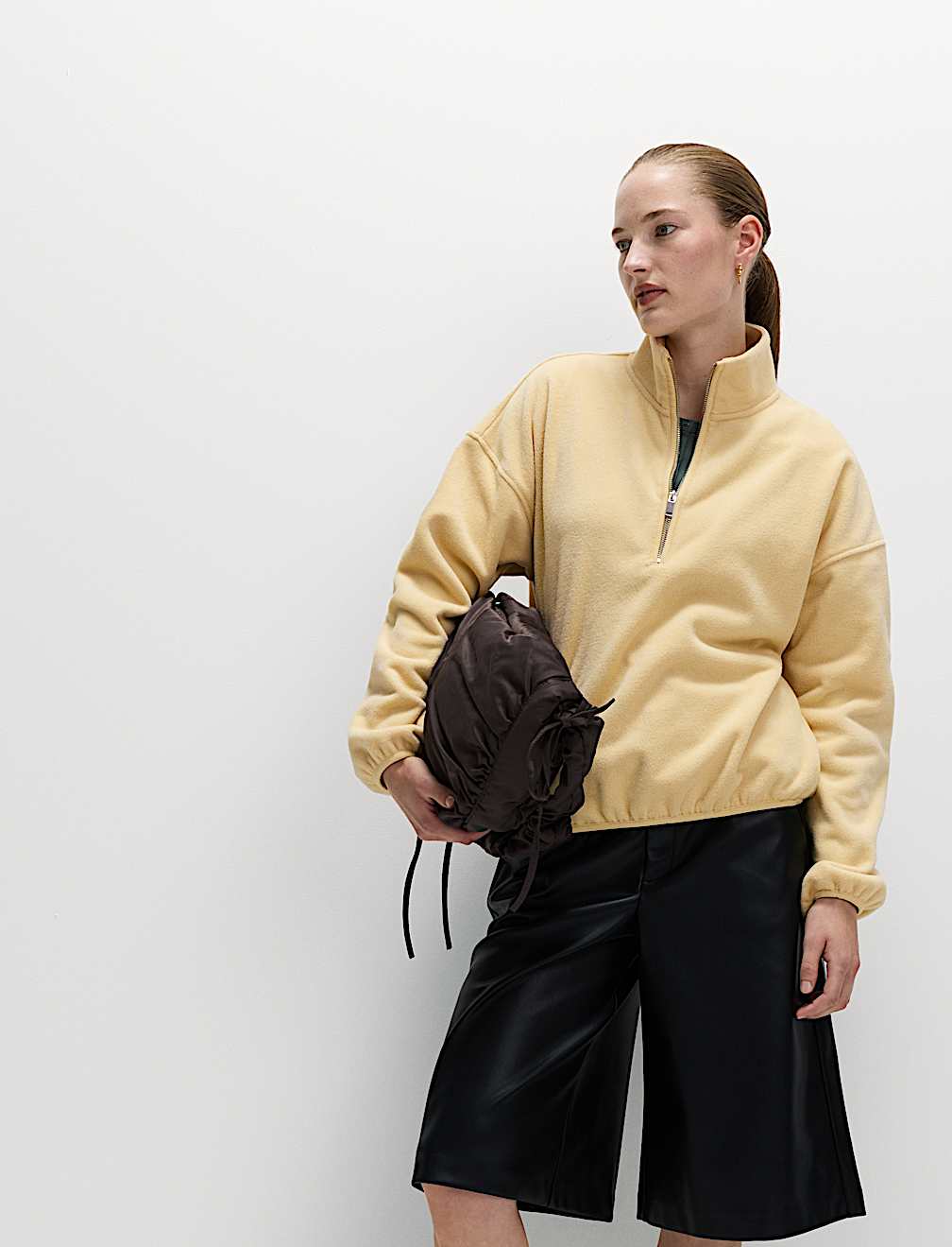 Fleece Half Zip Sweatshirt