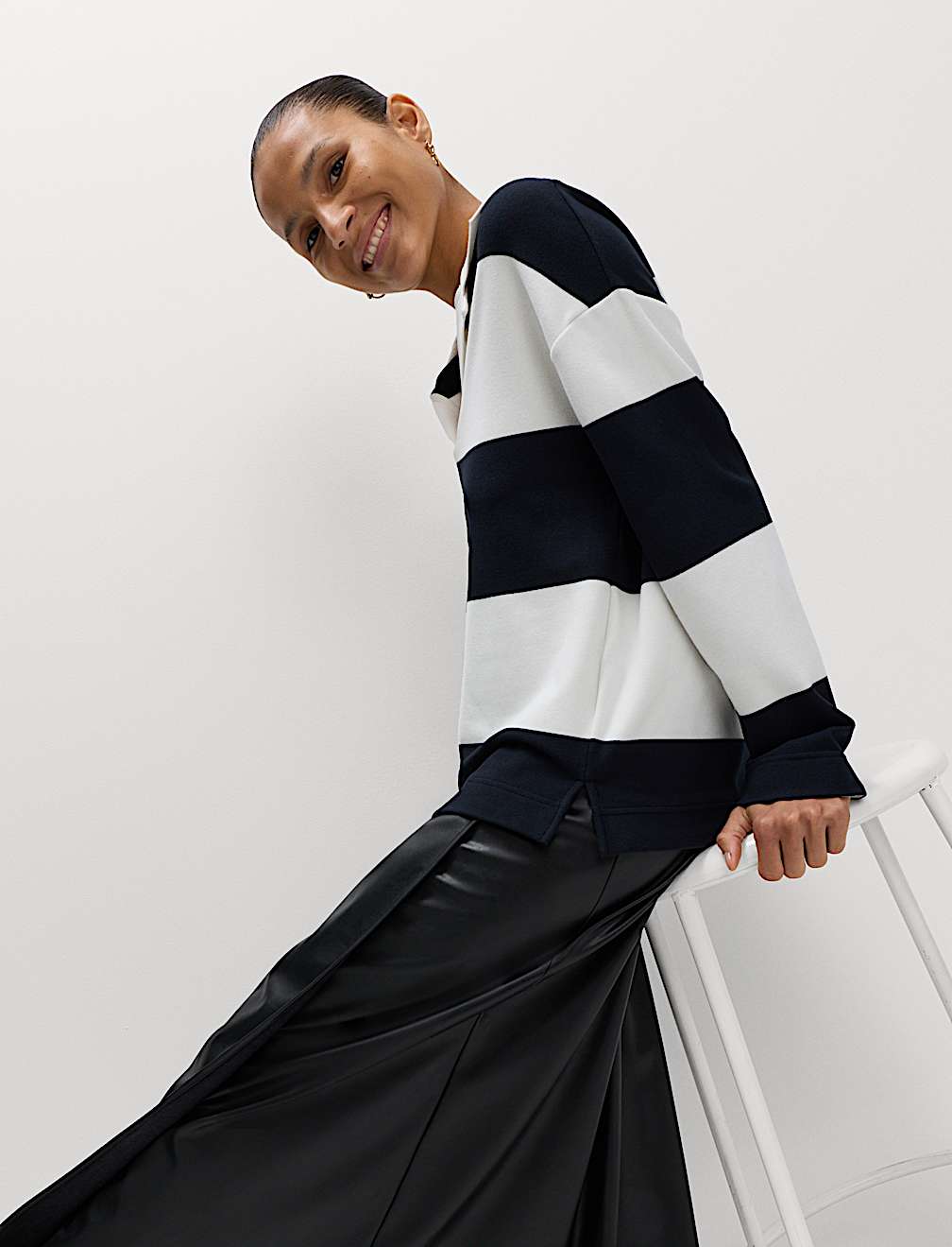 Striped Cosy Rugby Top