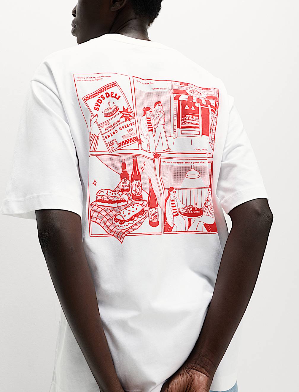 Pure Cotton Slogan Oversized T-Shirt