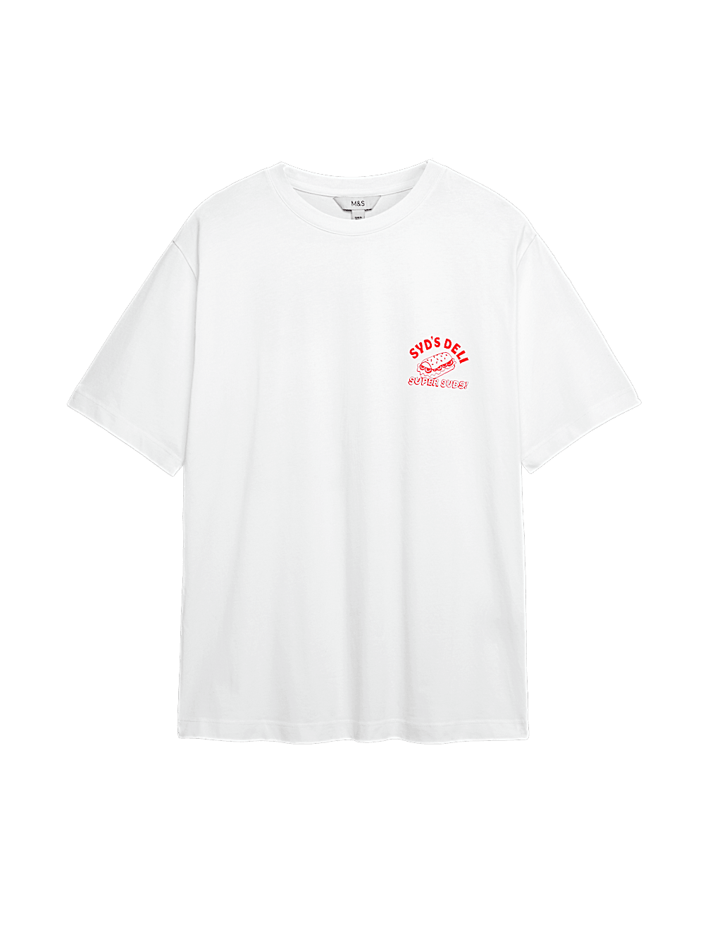 Pure Cotton Slogan Oversized T-Shirt