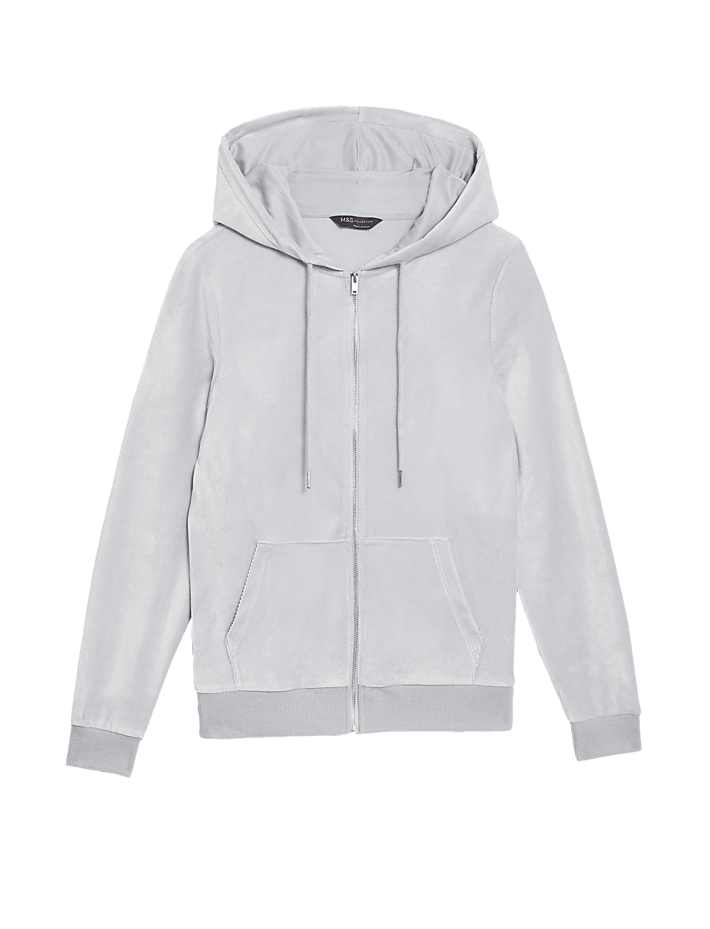 Velour Zip Up Hoodie