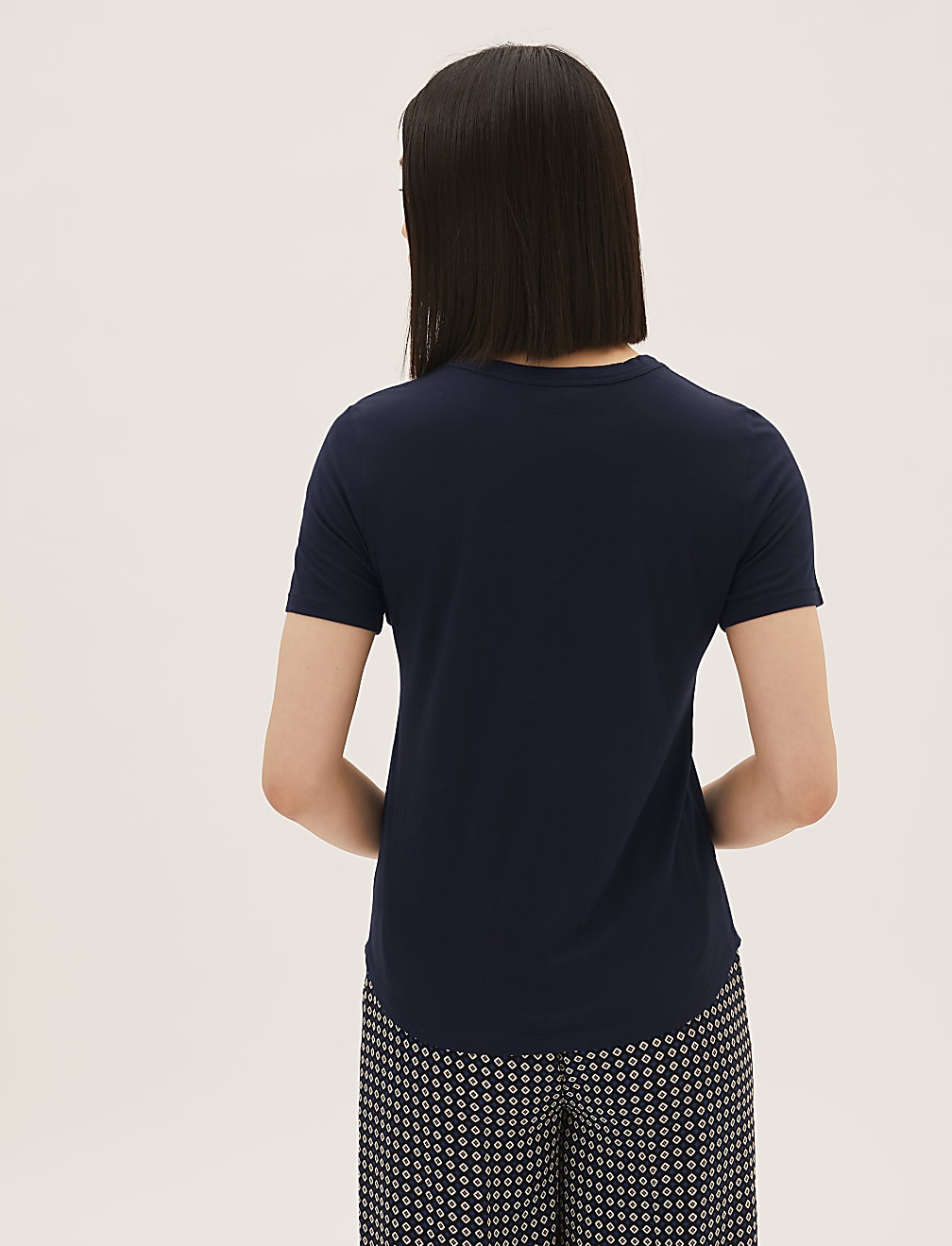 Cotton Rich Slogan Crew Neck T-Shirt