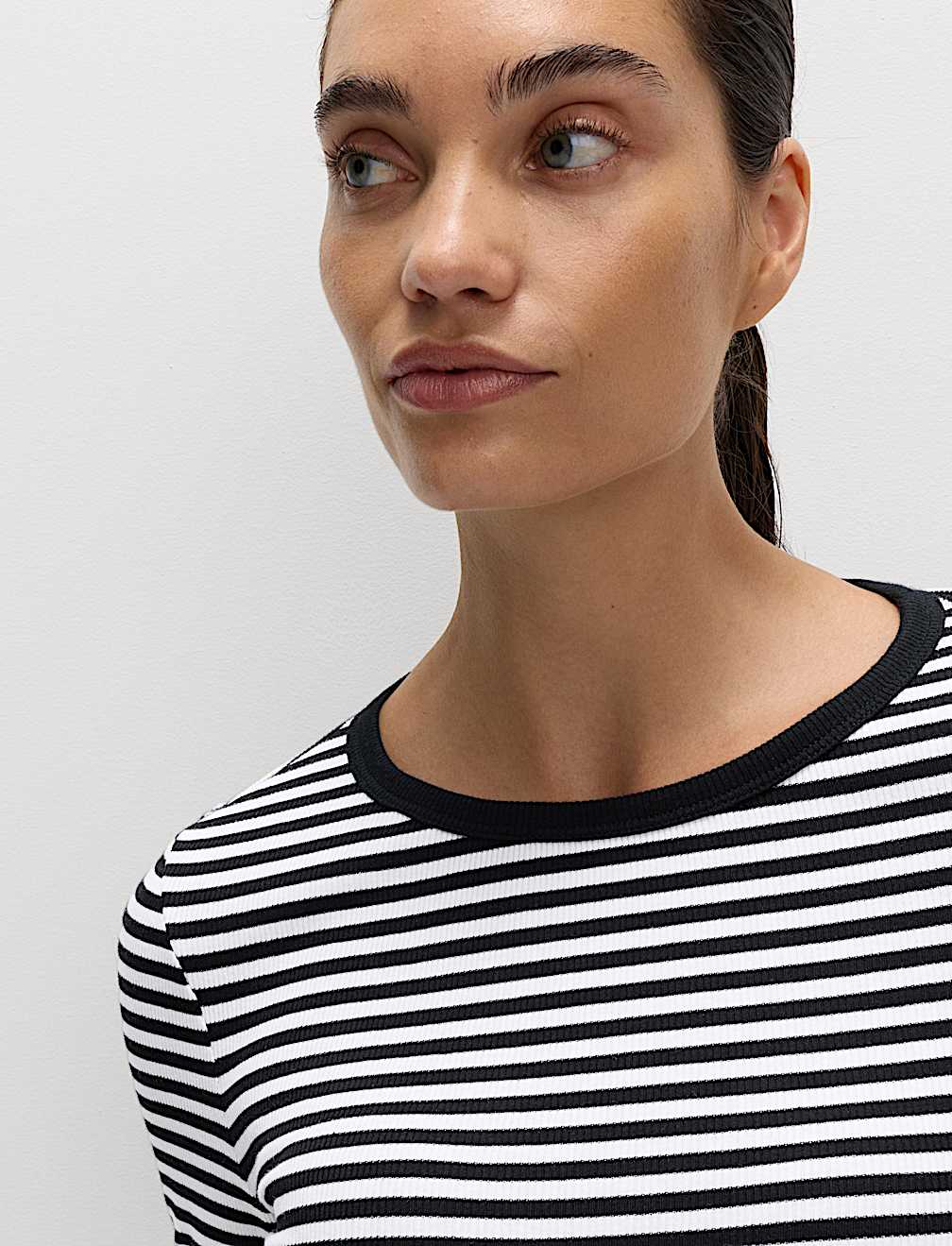 Cotton Rich Ribbed Top