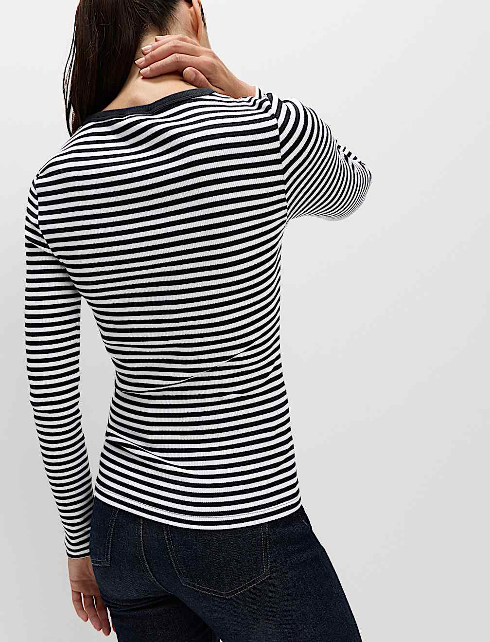 Cotton Rich Ribbed Top