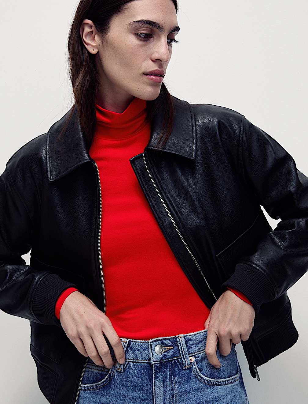 Cosy Funnel Neck Slim Fit Top
