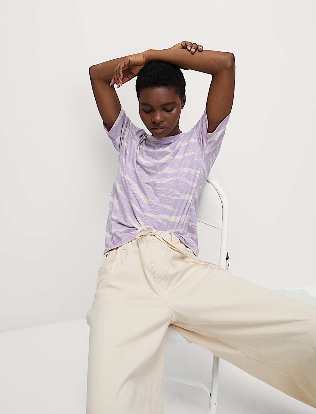 Cotton Modal Blend Printed T-Shirt