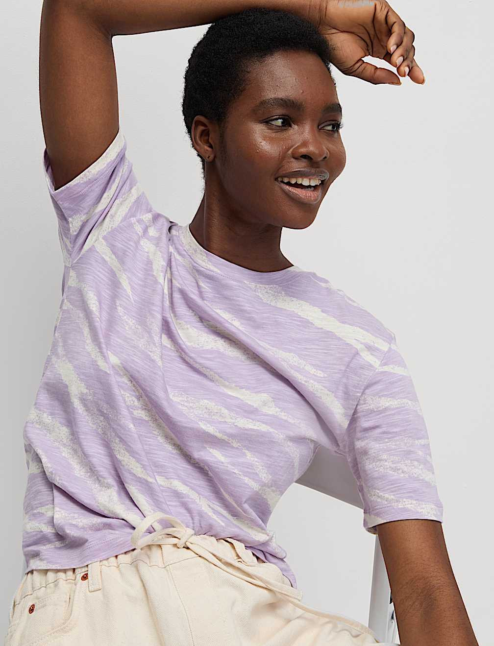 Cotton Modal Blend Printed T-Shirt