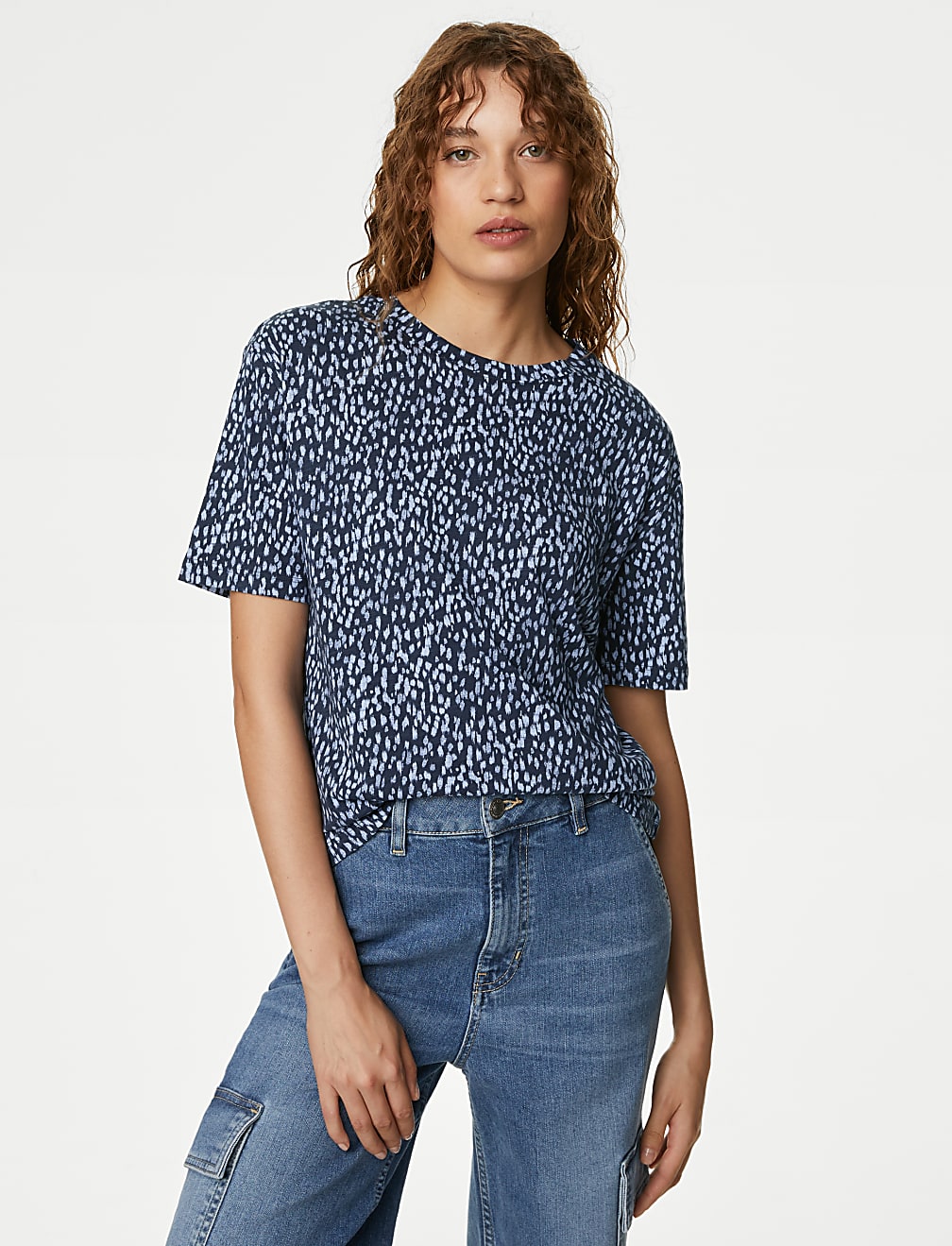 Cotton Modal Blend Printed T-Shirt