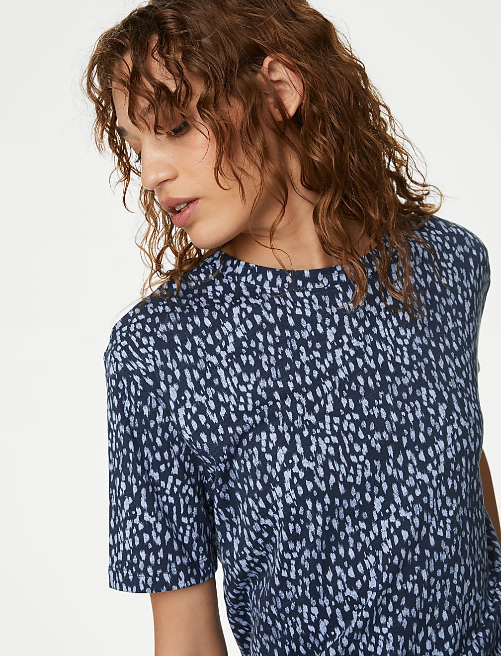 Cotton Modal Blend Printed T-Shirt