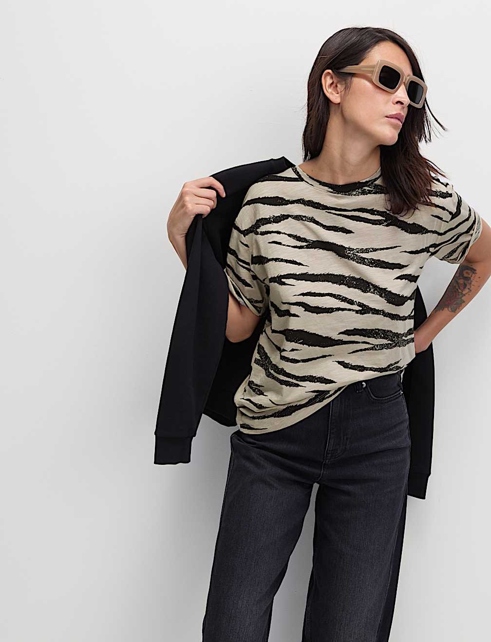 Cotton Modal Blend Printed T-Shirt