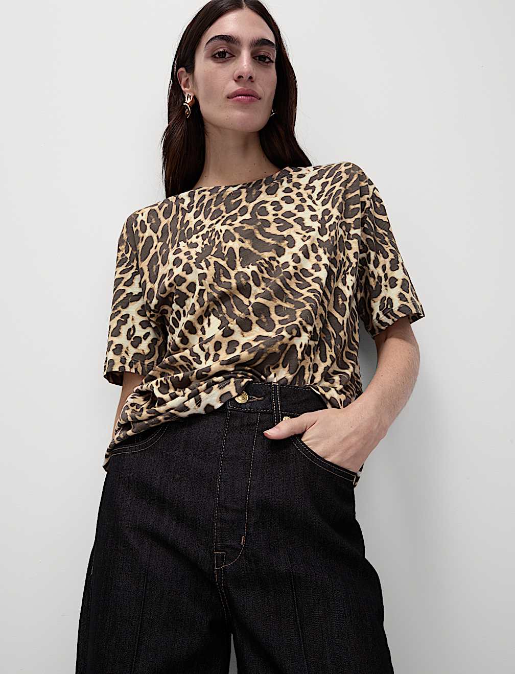 Cotton Modal Blend Printed T-Shirt