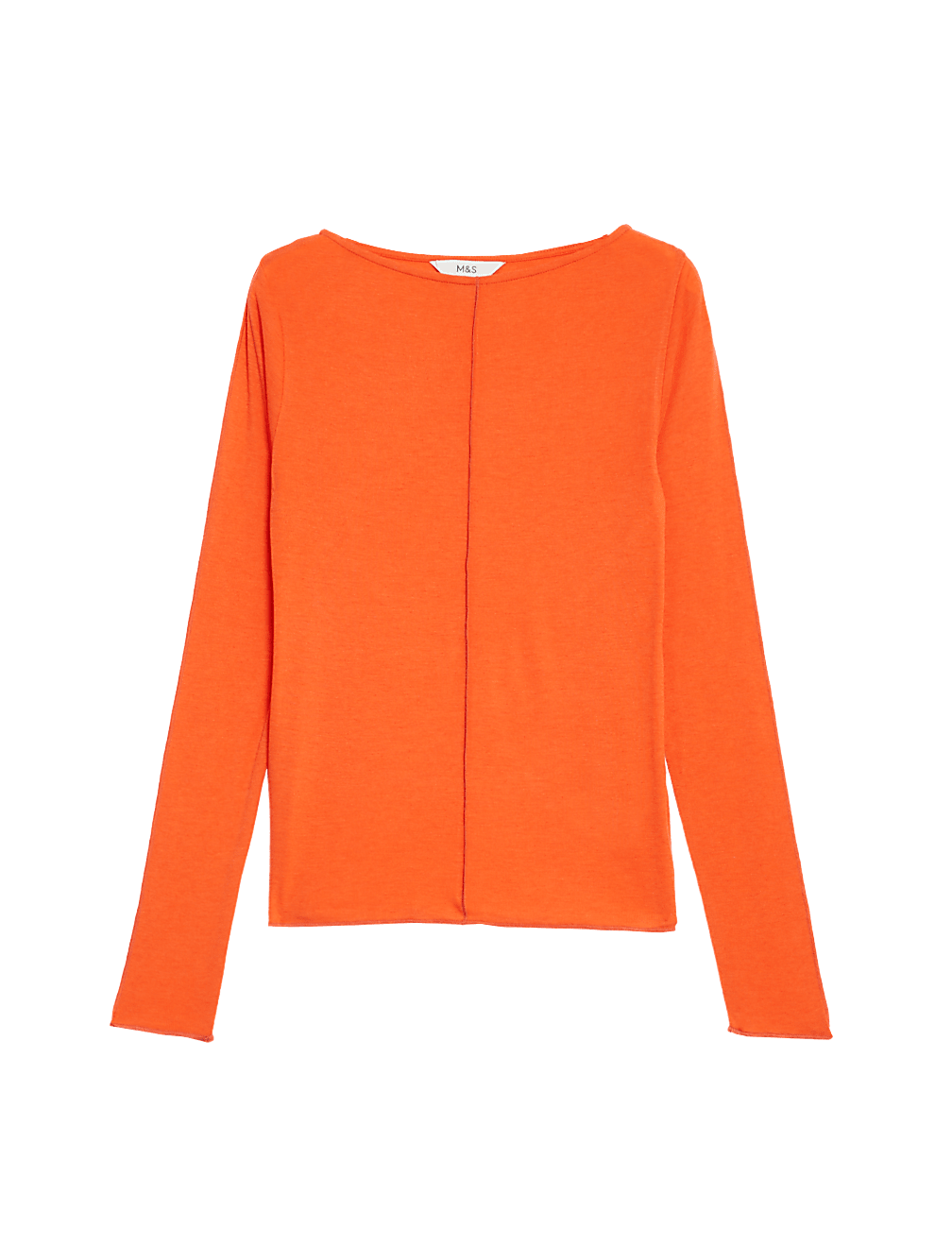 Lyocell Blend Ribbed Top with Wool