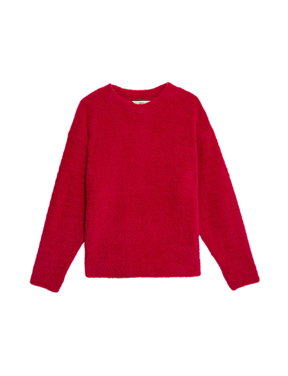 Cosy Textured Crew Neck Sweatshirt