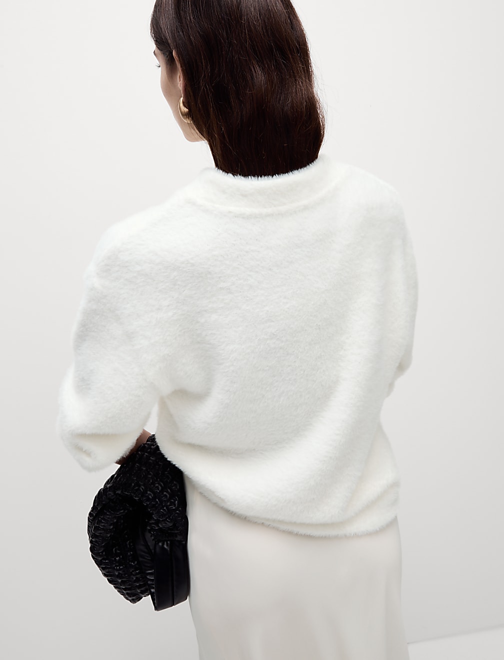 Cosy Textured Crew Neck Sweatshirt