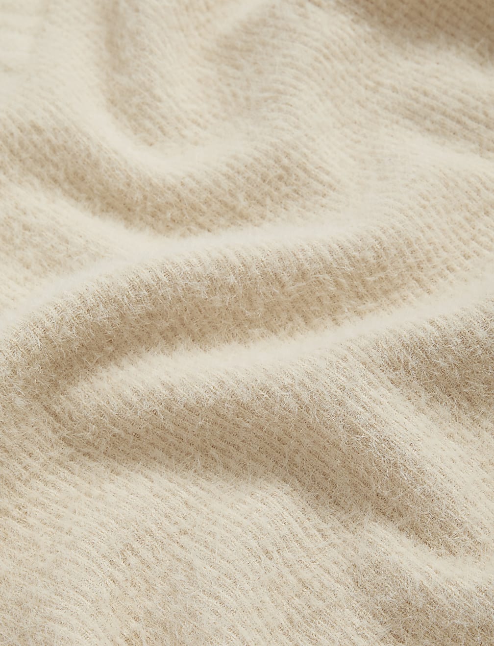 Oversized Cosy Textured V-Neck Sweatshirt