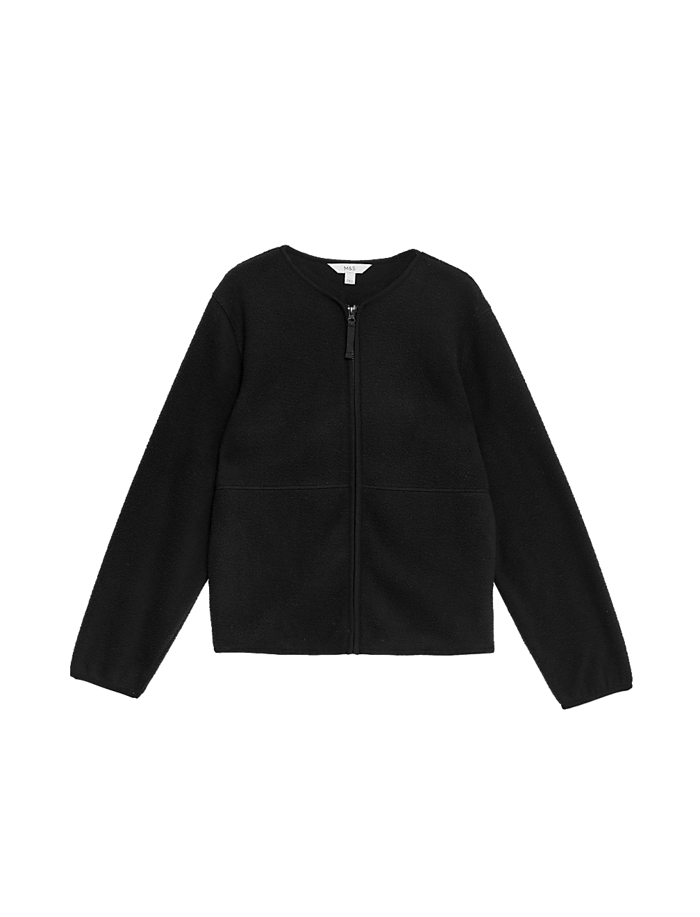 Crew Neck Zip Up Sweatshirt