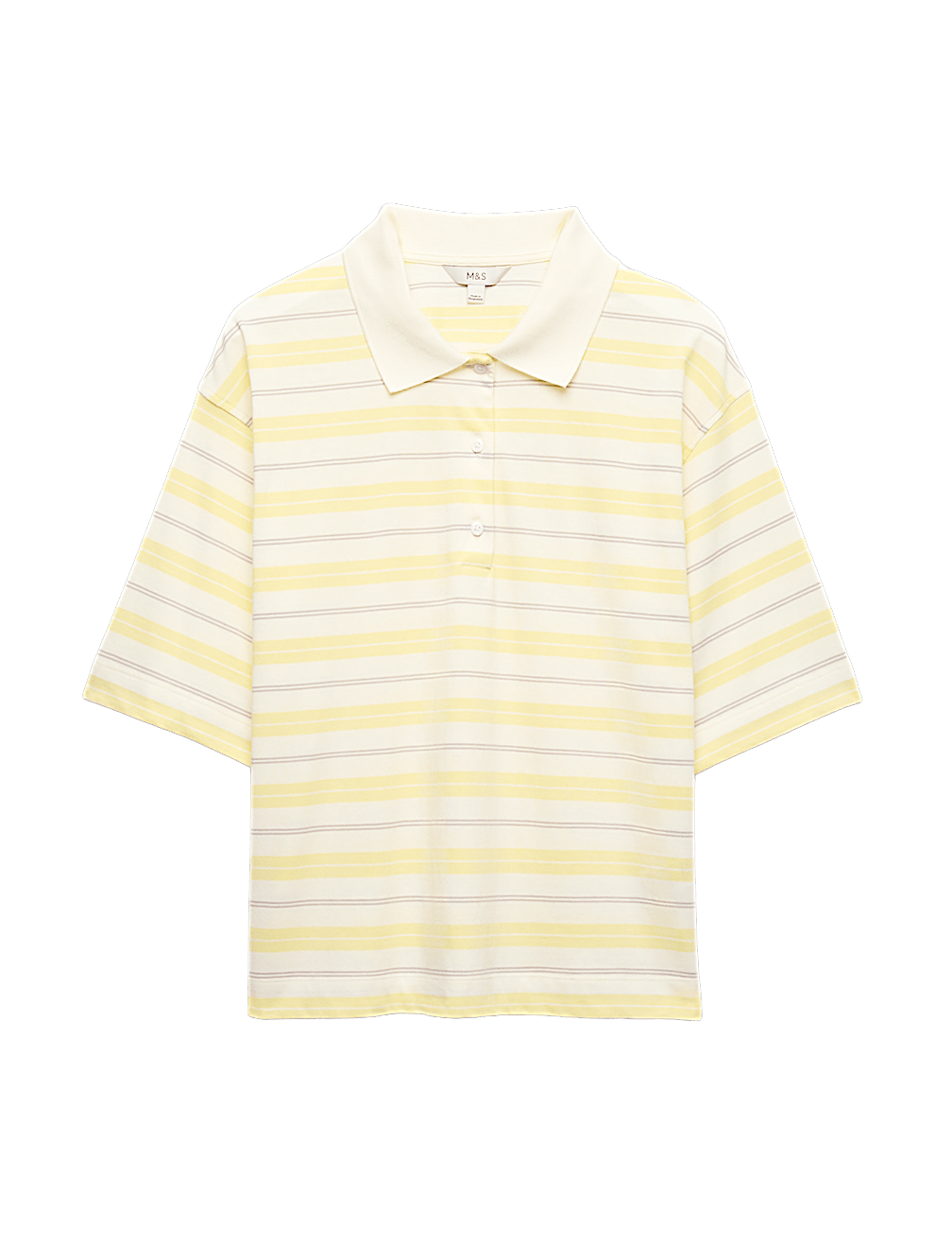 Pure Cotton Short Striped Rugby Top
