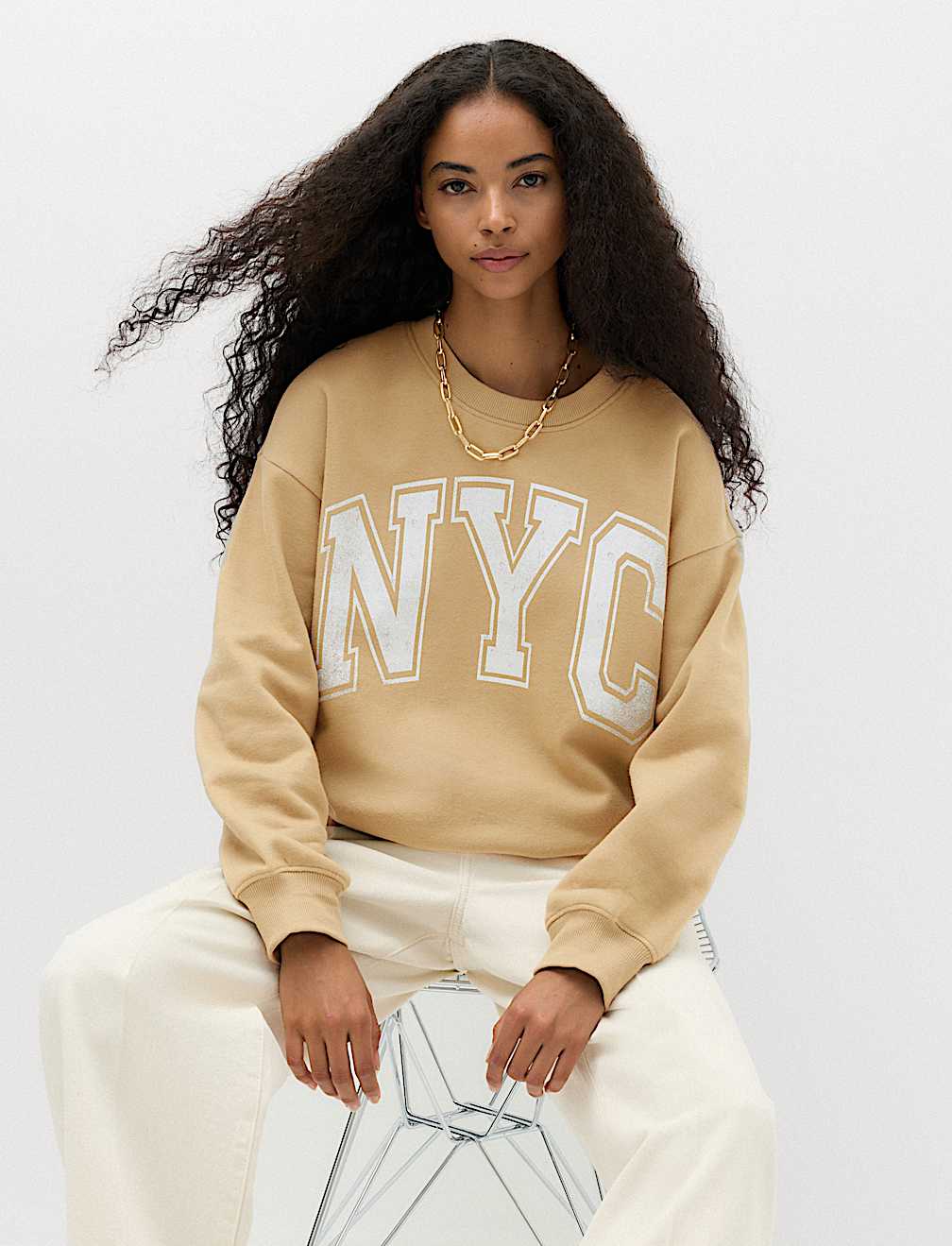 Cotton Rich Graphic Sweatshirt