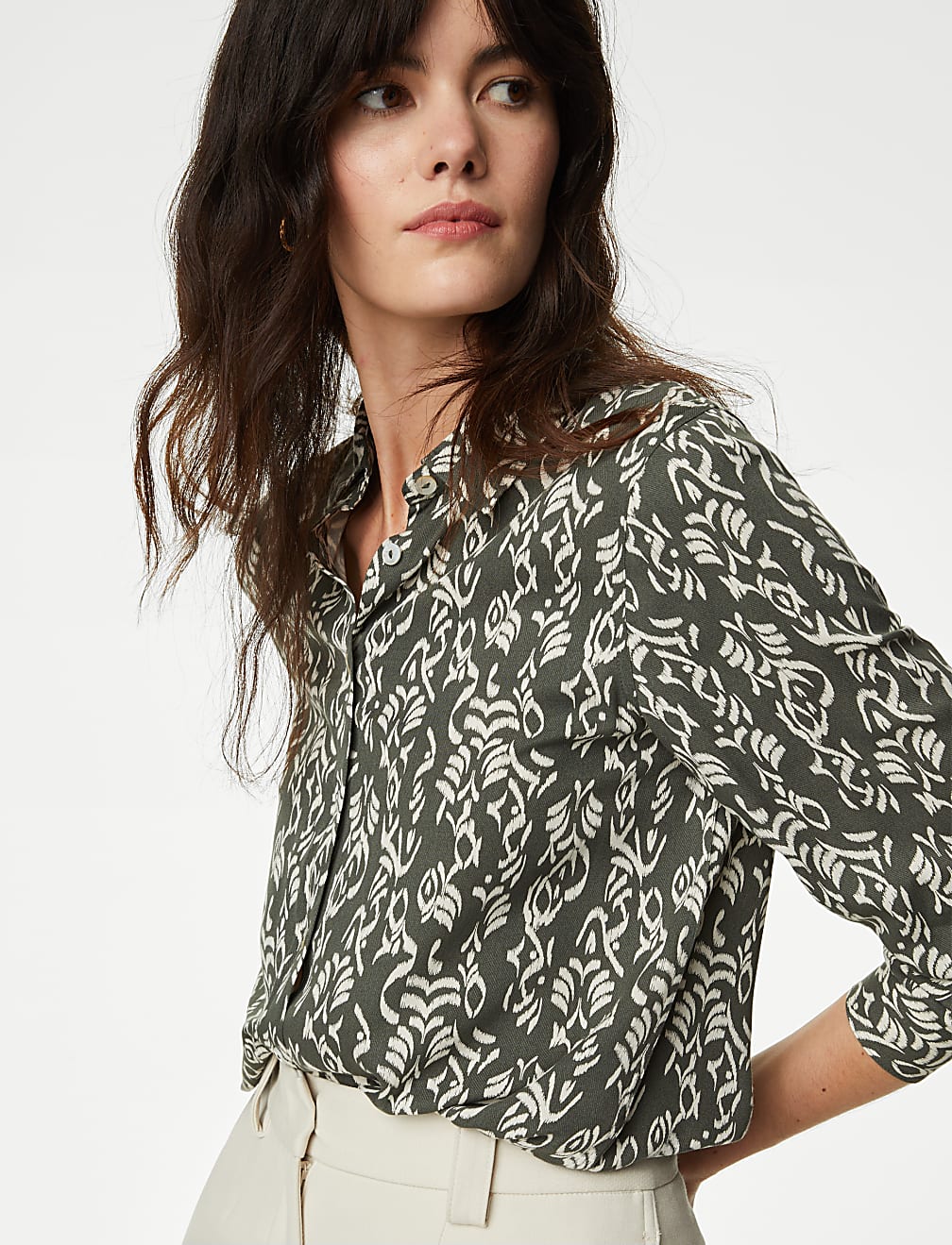 Printed Collared Shirt
