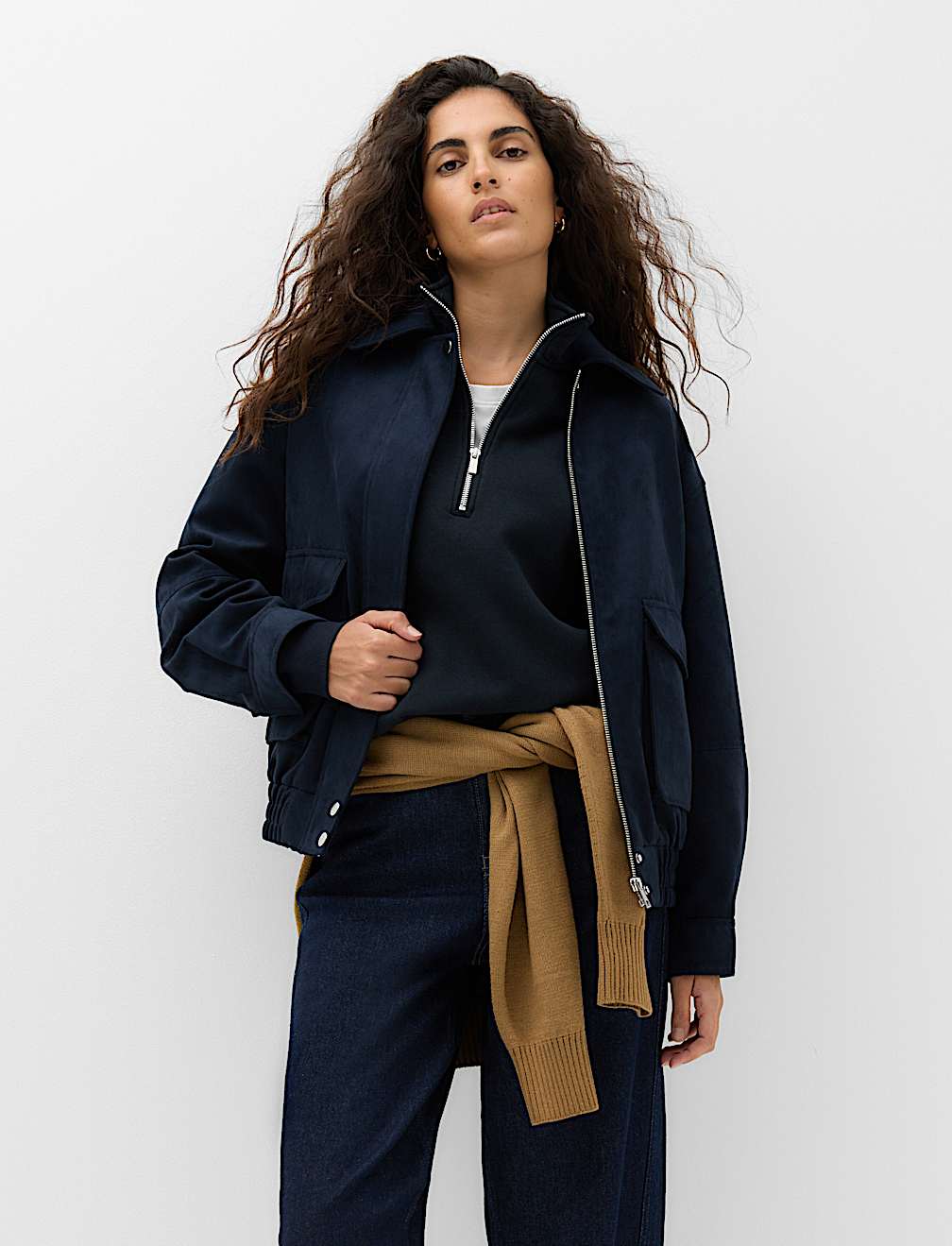 Pure Cotton Premium Half Zip Ultimate Sweatshirt
