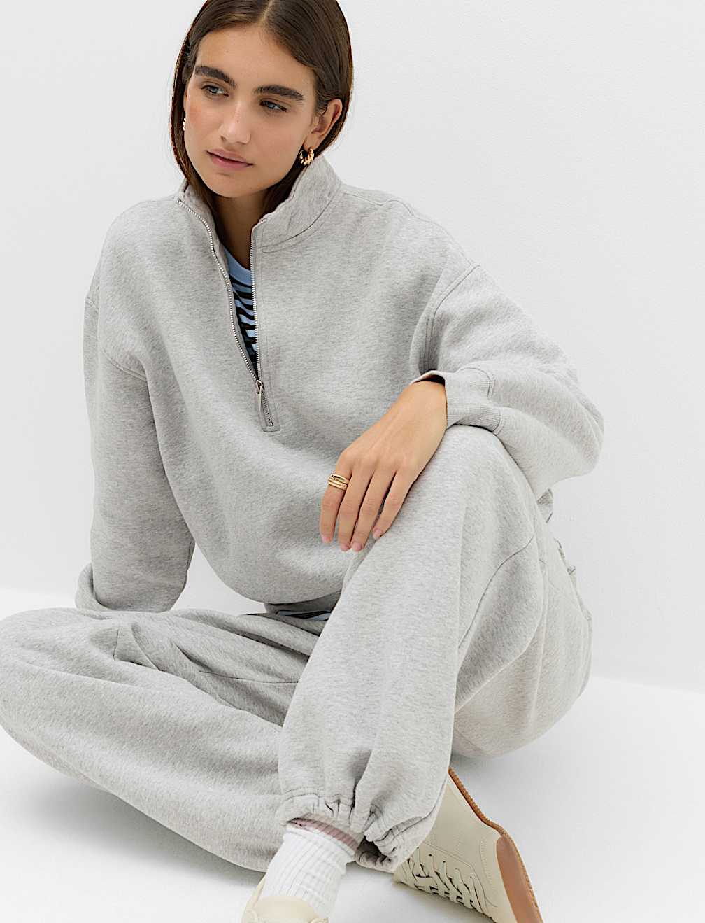 Pure Cotton Premium Half Zip Ultimate Sweatshirt